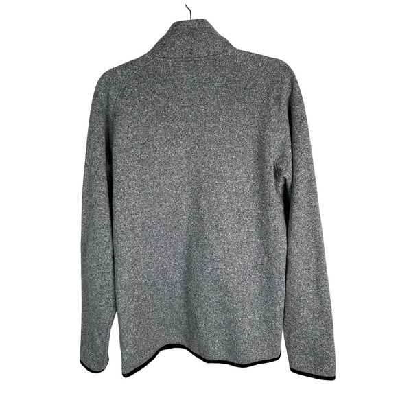 Columbia Mens M Sweater Weather Half Zip Sweatshirt Cotton Fleece Pullover Gray - Picture 2 of 7
